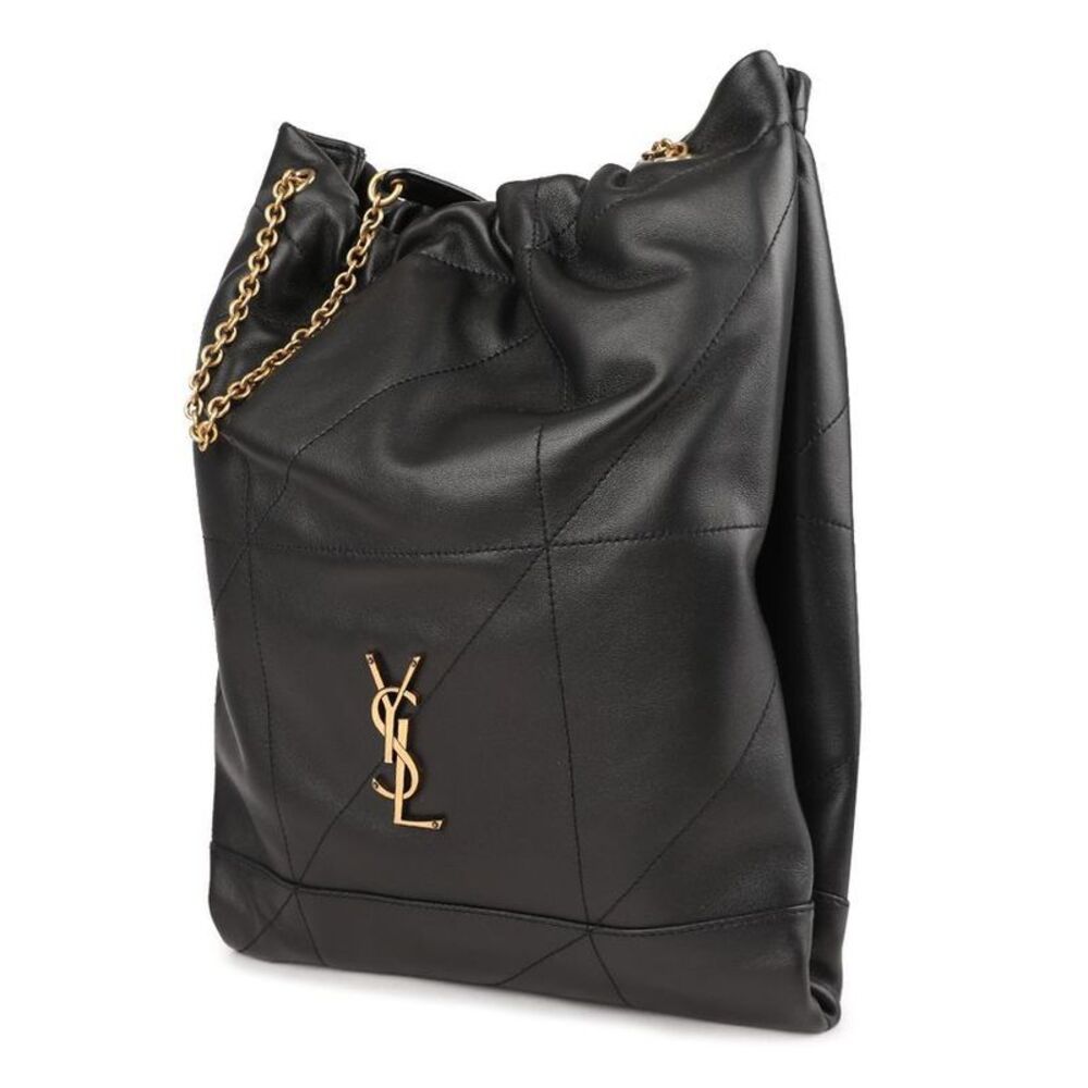 Quilted Drawstring Chain Shoulder Bag - Picture 4 of 8